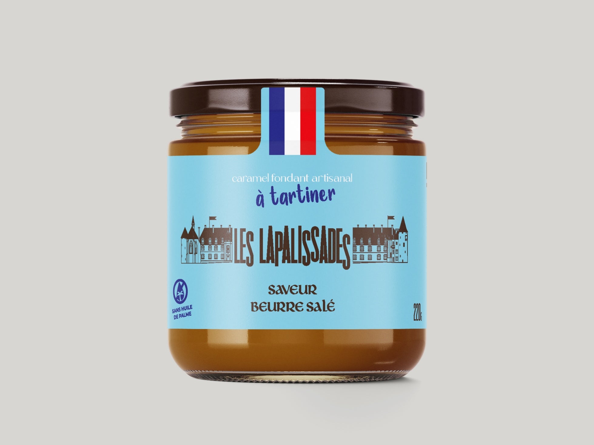 Pot de caramel à tartiner 220 g saveur beurre salé — Les Lapalissades®