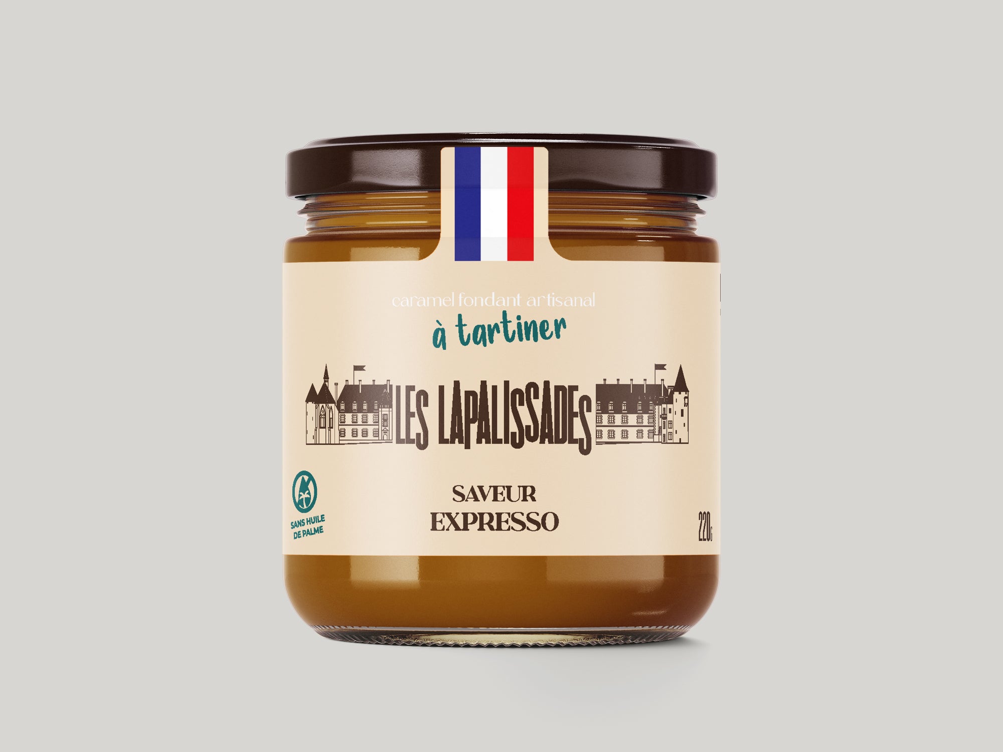 Pot de caramel à tartiner 220 g saveur expresso — Les Lapalissades®